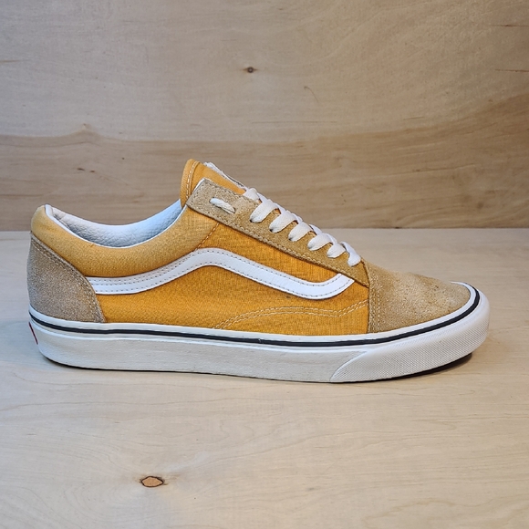 Vans Other - Vans Old Skool Mustard Suede Canvas Shoes